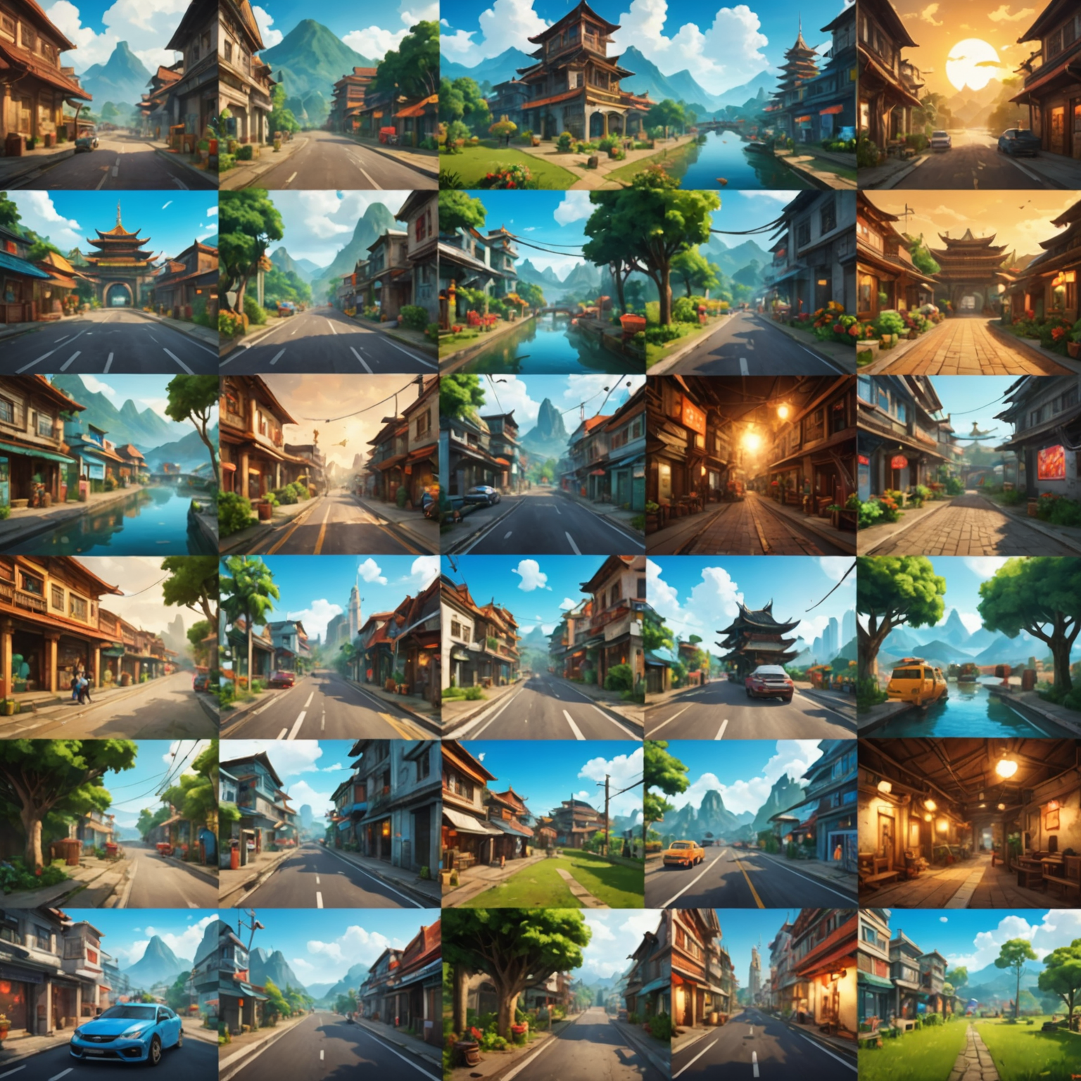 Collage of screenshots from five popular Malaysian-made mobile games, showcasing diverse genres and art styles