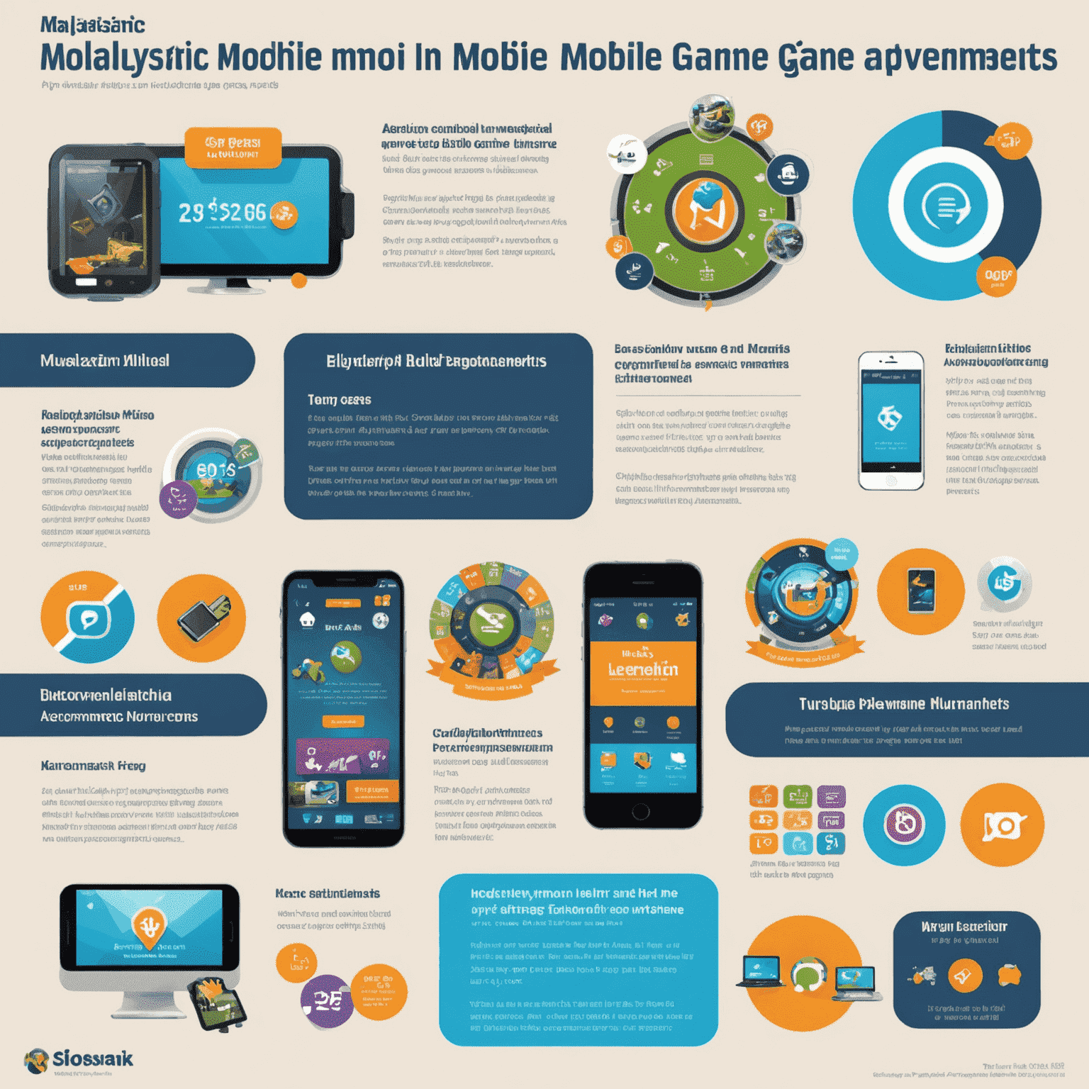 Infographic showing various monetization methods used in Malaysian mobile games, such as in-app purchases and advertisements